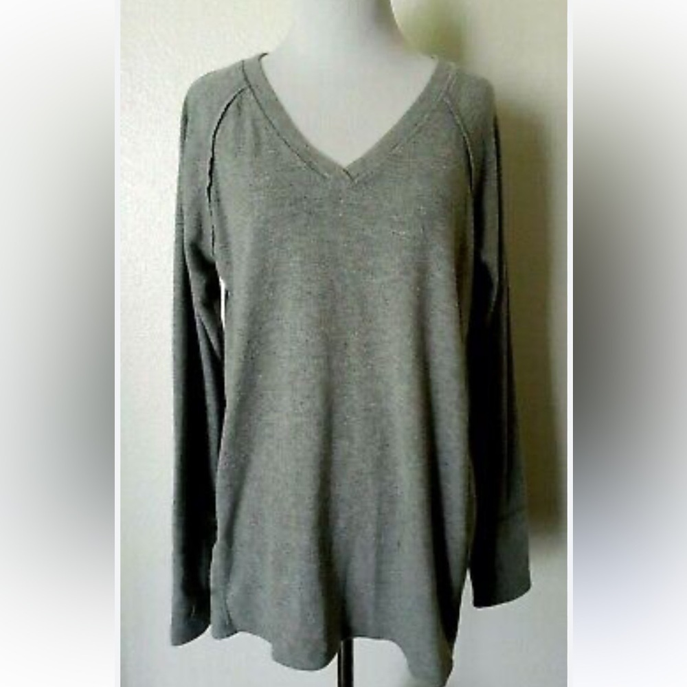 WildFox Hailey Brushed Long Sleeve Grey Sweater size Medium